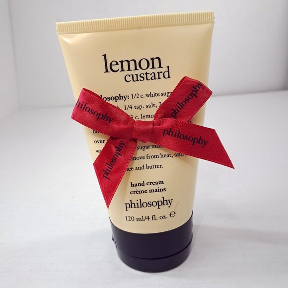 NEW Philosophy Lemon Custard Hand Cream Lotion 4fl oz discontinued rare scent
